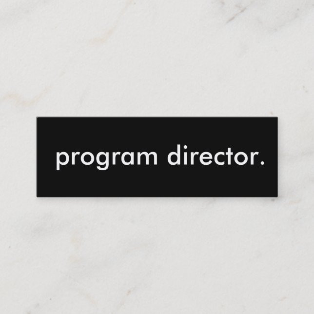 programchef. mini visitkort (Framsida)