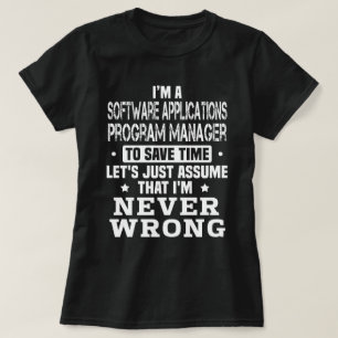 Programhanterare för software t shirt
