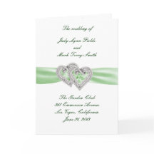 Programkort för anpassningsbar Lime Hearts