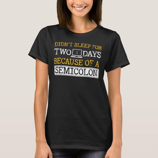 Programmer Computer Software Ingenjör Webben Devel T Shirt (Framsida)