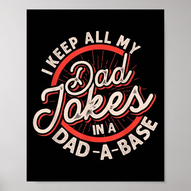 Programmer Dad Nerdy Father Database Geeky Dad Jok Poster (Framsidan)