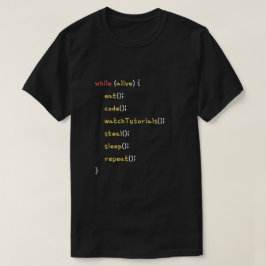 Programmer Daily Life Funny Coding T Shirt
