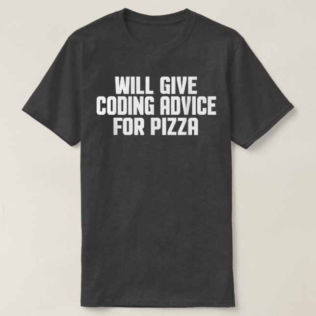 Programmer Developer Funny, Give Coding Advice For T Shirt (Design framsida)