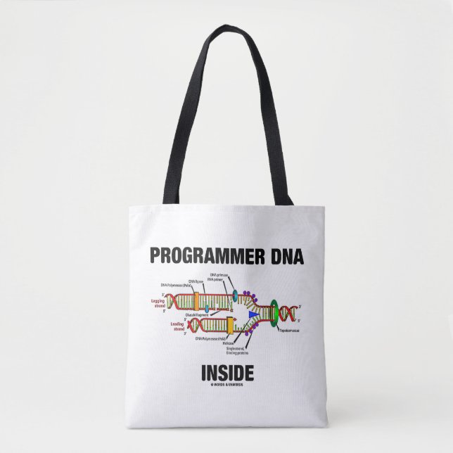 Programmer DNA Inside Molecular Biology Humor Tygkasse (Framsida)