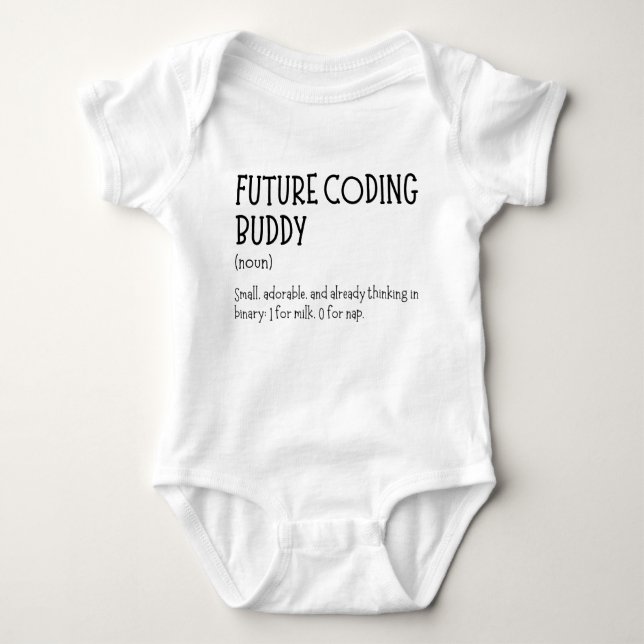 Programmer Future Coding Buddy Funny Developer T Shirt (Framsida)
