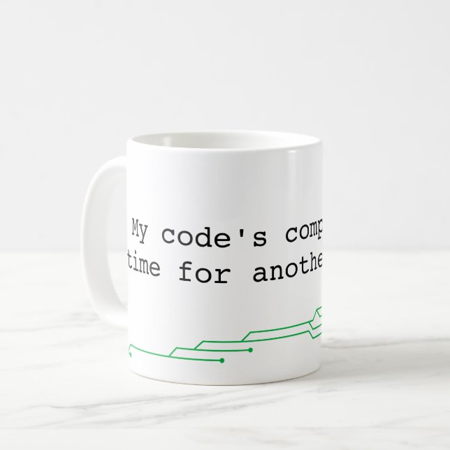 Programmer Humor Pun Kaffemugg (Framsida vänster)