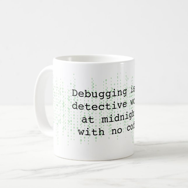 Programmer Humor Pun Kaffemugg (Framsida vänster)
