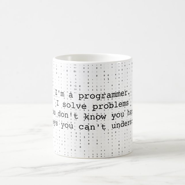 Programmer Humor Pun Kaffemugg (Center)