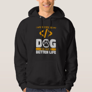 Programmer Hund Mjukvaruingenjör - Kodning Program Hoodie