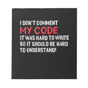 Programmer I kommenterar inte min kod Anteckningsblock