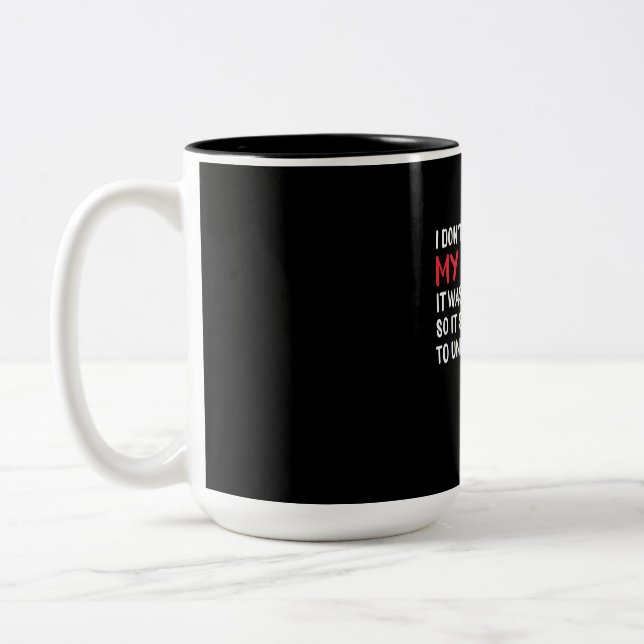 Programmer I kommenterar inte min kod Två-Tonad Mugg (Vänster)