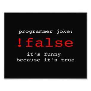 PROGRAMMER JOKE FOTOTRYCK
