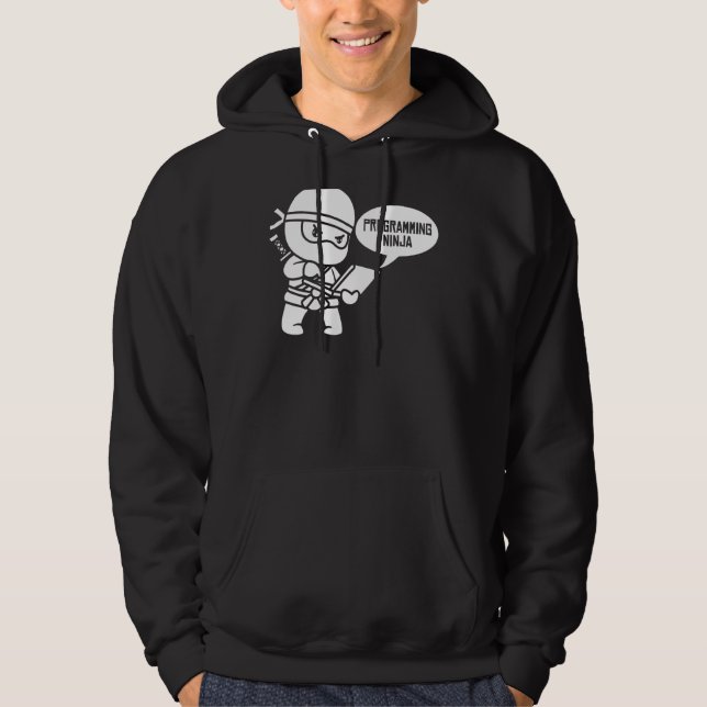 Programmer Ninja Software Ingenjör Coding - Develo Hoodie (Framsida)