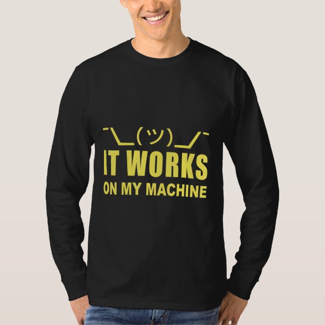 Programmer som fungerar i Maskin T Shirt (Framsida)