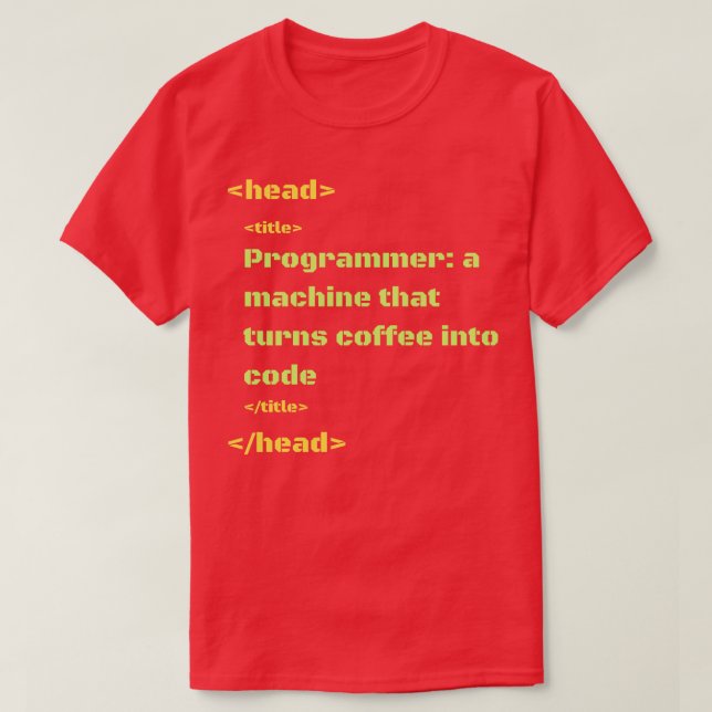 programmera en maskin som förvandlar kaffe till ko t shirt (Design framsida)