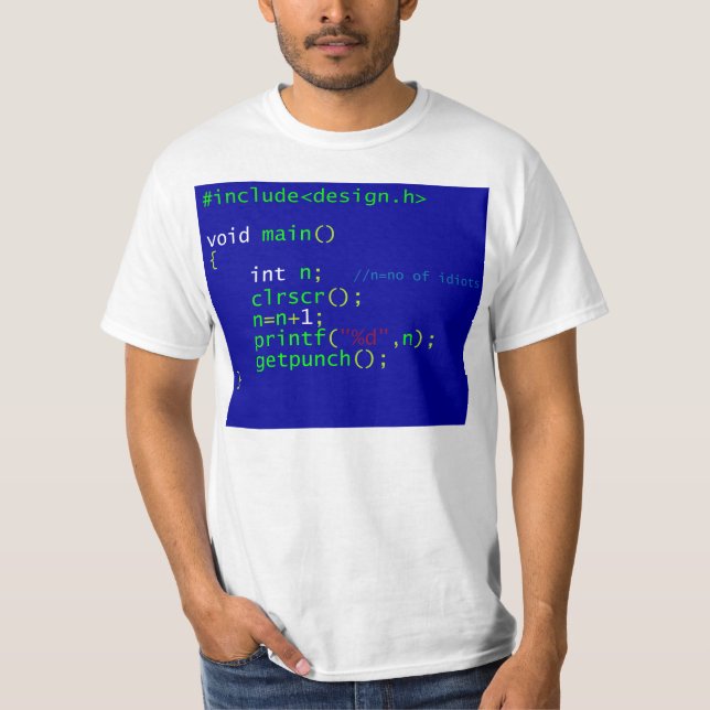Programmera för C T-shirt (Framsida)