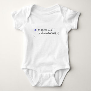 Programmera humor, om blöjafulltretur till mamman t shirt