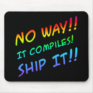 Programmera humorn Mousepad Musmatta