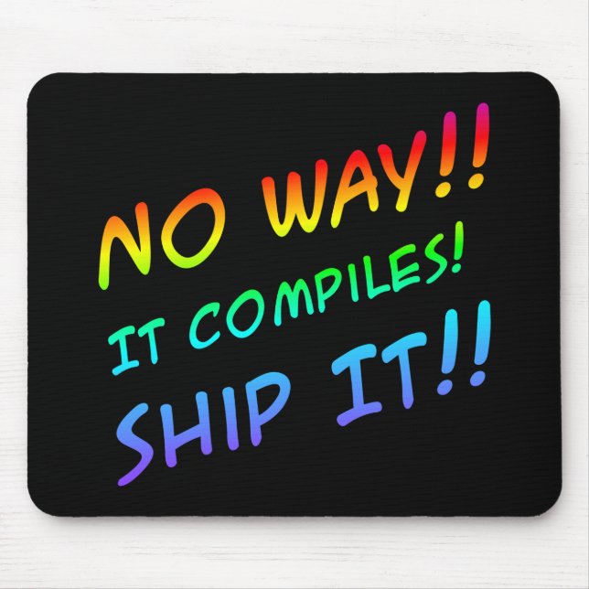 Programmera humorn Mousepad Musmatta (Framsidan)