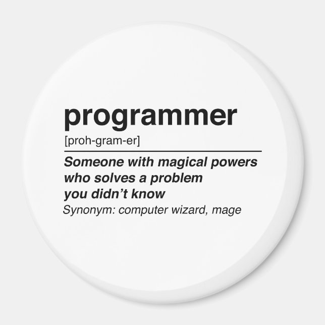 Programmerardefinition Magnet (Framsidan)