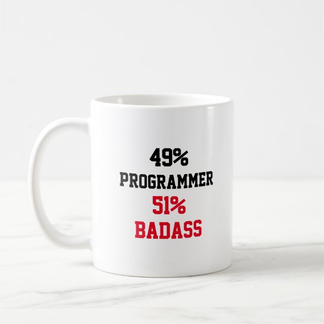 Programmerare Badass Kaffemugg (Vänster)
