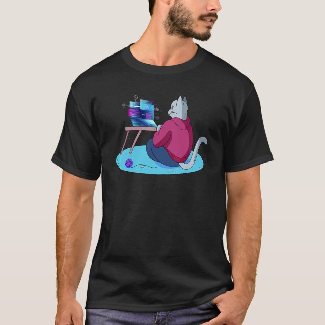 Programmerare Betydelse  Programmerare Kul Katt T Shirt (Framsida)