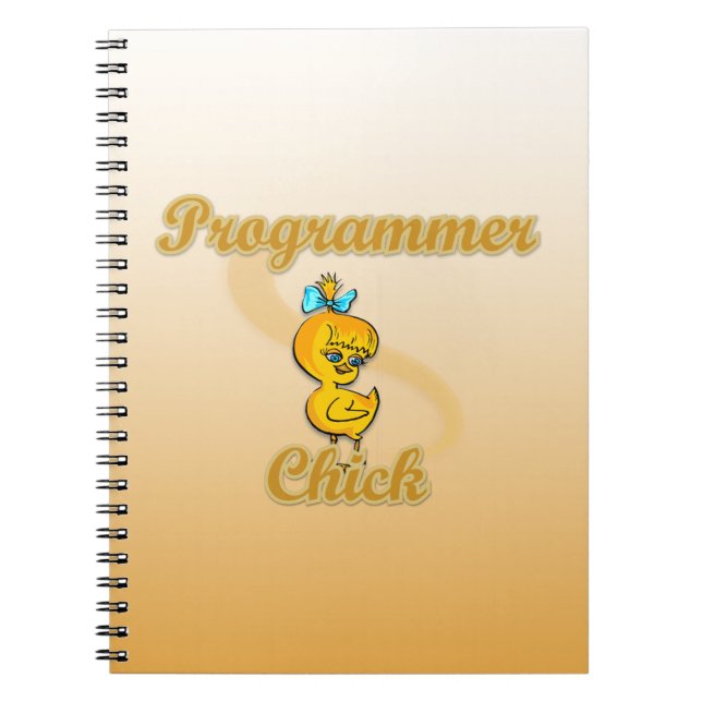 Programmerare-Chick Anteckningsbok Med Spiral (Framsidan)