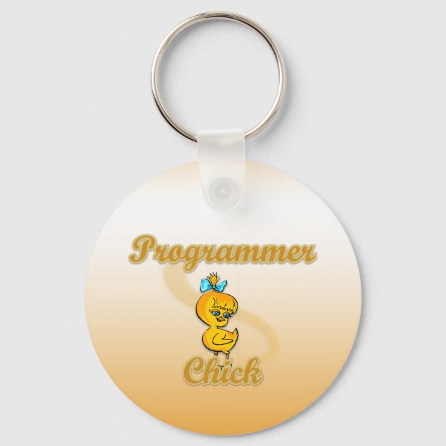 Programmerare-Chick Nyckelring (Framsida)
