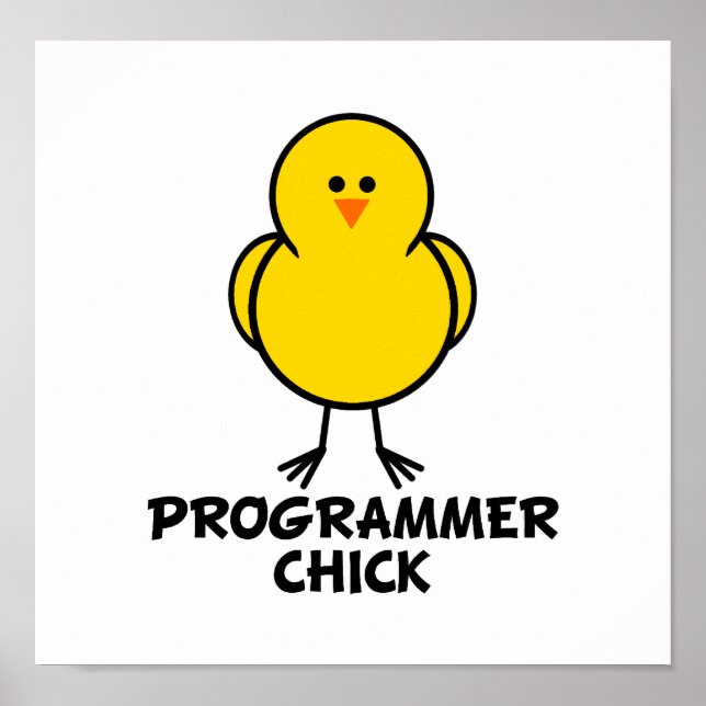 Programmerare-Chick Poster (Framsidan)
