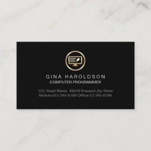 Programmerare Coder Computer Technical Visitkort