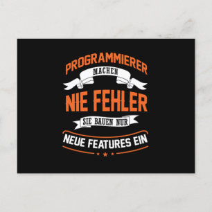 Programmerare Computer Programmer Developer Gift Vykort