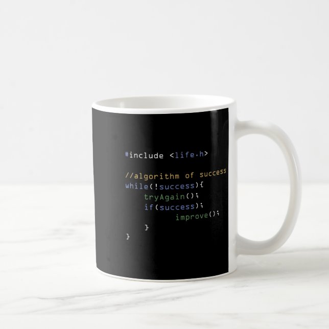Programmerare Computer Science Memding Coding Humo Kaffemugg (Höger)