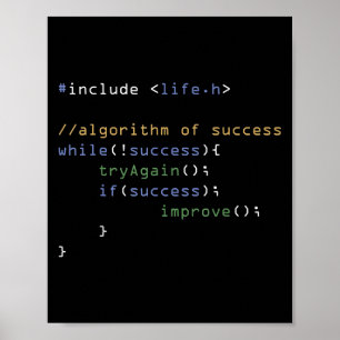 Programmerare Computer Science Memding Coding Humo Poster