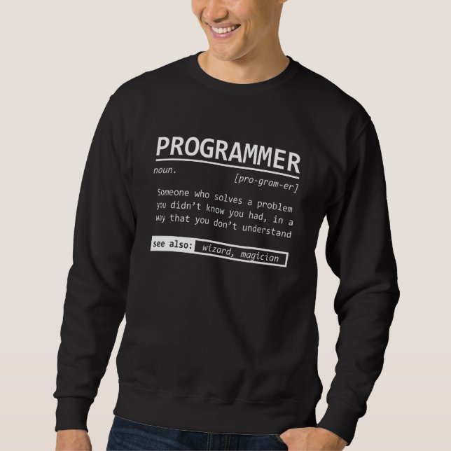 Programmerare Definition Kodare Kodning  Mjukvaru  Lång Ärmad Tröja (Framsida)