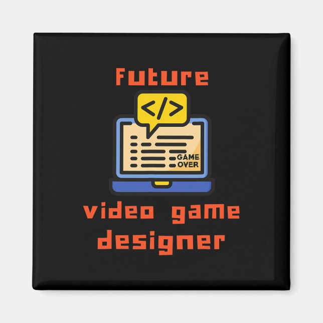 Programmerare för videospelsdesigner magnet (Framsidan)