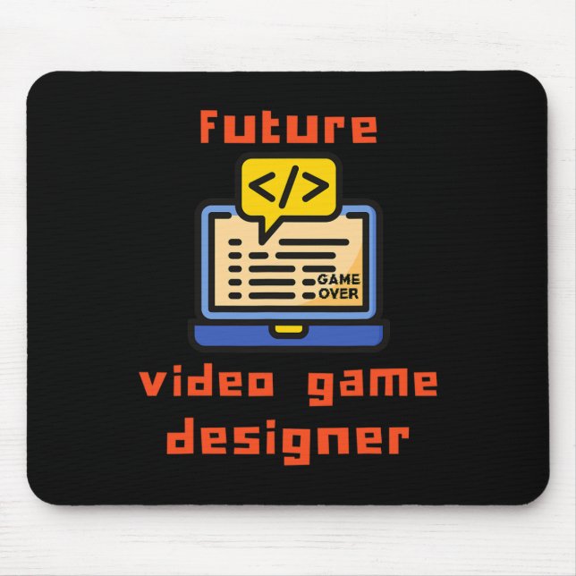 Programmerare för videospelsdesigner musmatta (Framsidan)
