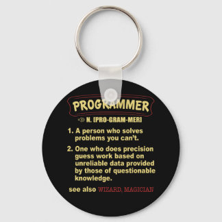Programmerare Funny Dictionary Definition T Shirt Nyckelring