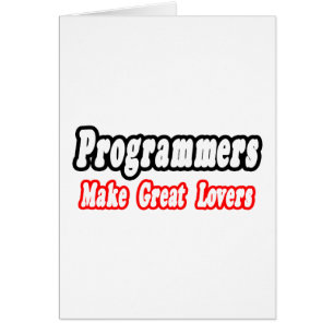 Programmerare gör Underbarare Älskare Hälsningskort