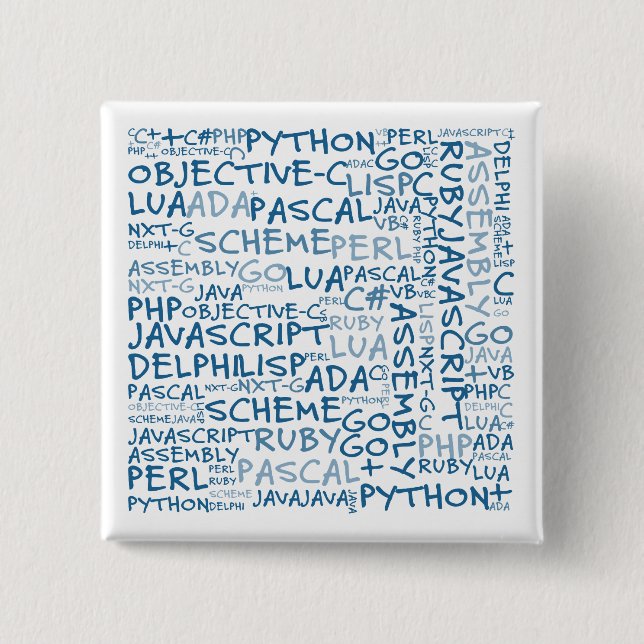 Programmerare har många att programmera expertis knapp (Framsida)