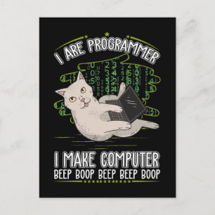Programmerare humor datavetenskap vykort