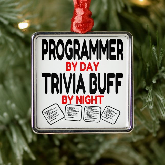 Programmerare Kärlek spelar trivia Julgransprydnad Metall (Träd)