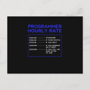 Programmerare-kod för timtaxor för programkodning vykort