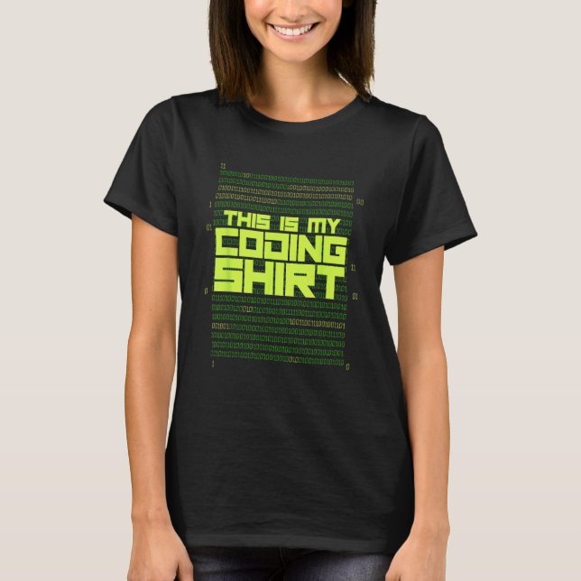 Programmerare Kodare Webb Utvecklare Detta Är Min  T Shirt (Framsida)
