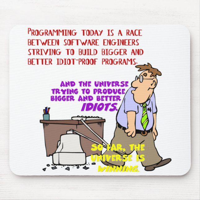 Programmerare kontra universum (1) musmatta (Framsidan)