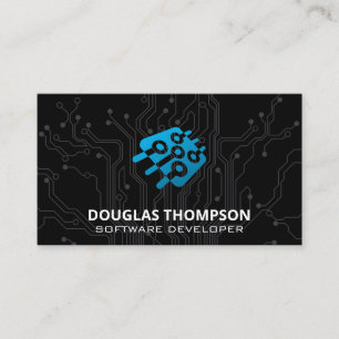 Programmerare Kretskort Mikroprocessor Visitkort