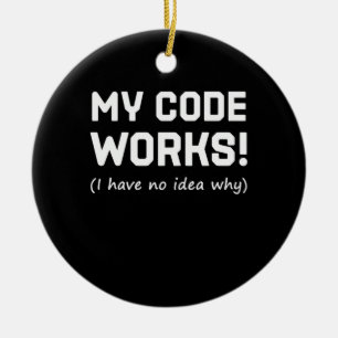 Programmerare Min kod fungerar Julgransprydnad Keramik