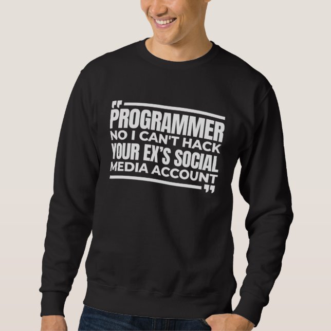 Programmerare Mjukvaruingenjör Kodare Programmerin Lång Ärmad Tröja (Framsida)
