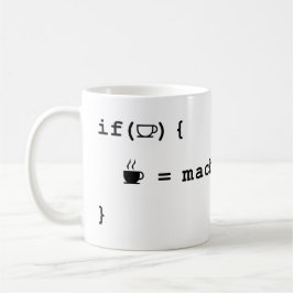 Programmerare Muggar - om kaffe Mugg är tomt