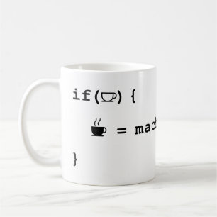 Programmerare Muggar - om kaffe Mugg är tomt