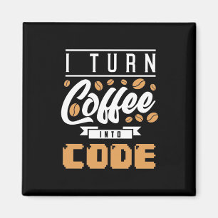 Programmerare - omvandla kaffe till kod magnet